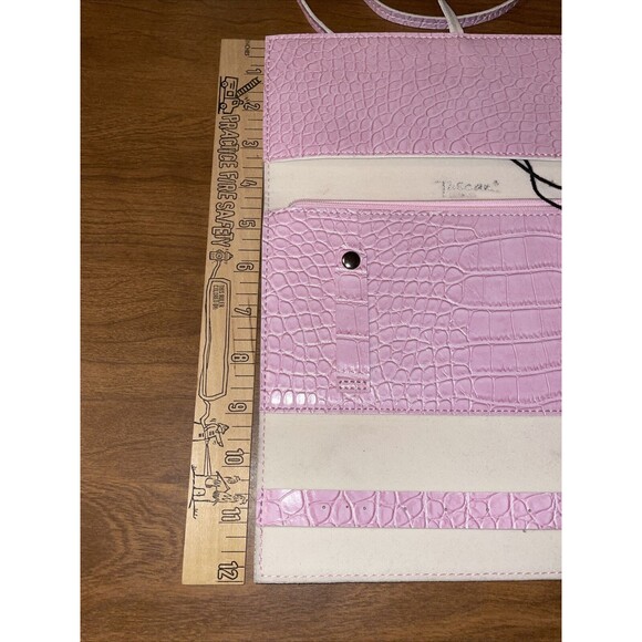 New Tuscan Designs Pink Pebble Travel Jewelry Organizer Trifold Storage Wallet - Picture 9 of 11